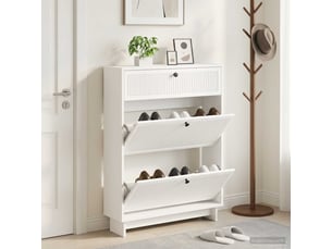 Meuble à chaussures 3 paire(s)  <strong></strong>  <strong></strong> coloris blanc