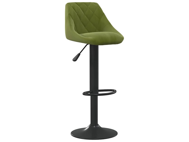  Lot de 2 tabouret de bar, chaise de bar vert clair velours shl65698  - Conforama C