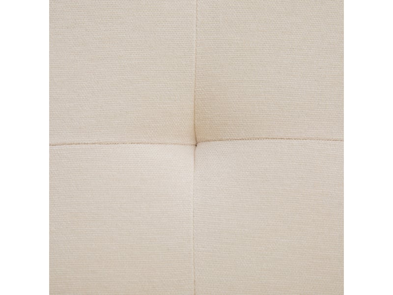  Lot de 2 tabourets de bar 44 x 51 x 96 cm beige en chenille, pivotants à 360 degrés avec dossier en rotin  - Conforama E