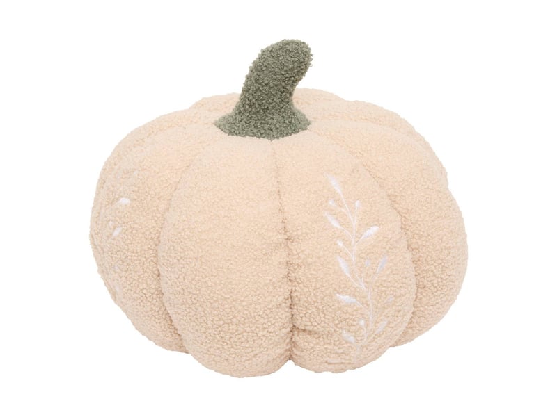  Coussin citrouille automne 32x32cm beige  - Conforama A