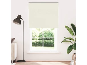 Store enrouleur occultant, store à rouleau blanc cassé 140x210 cm largeur tissu cf45529