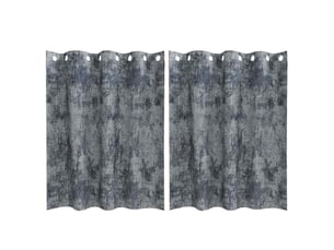 Lot de 2 rideaux en velours, rideaux de fenêtre gris argenté 140 x 140 cm velours cf44213