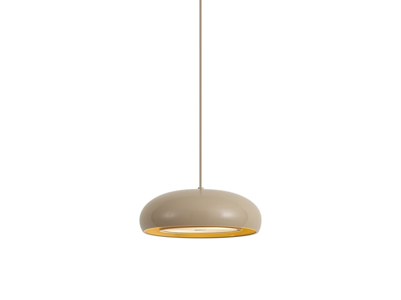  Retro hanglamp taupe met metalen kap 2-lichts - macaron  - Conforama A