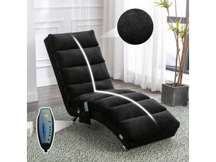 Fauteuil fixe Fay Lum <strong></strong> Tissu / Microfibre noir