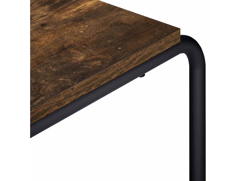  Meuble tv moderne, banc tv 80x35,5x42 cm chêne fumé bois d'ingénierie  - Conforama E
