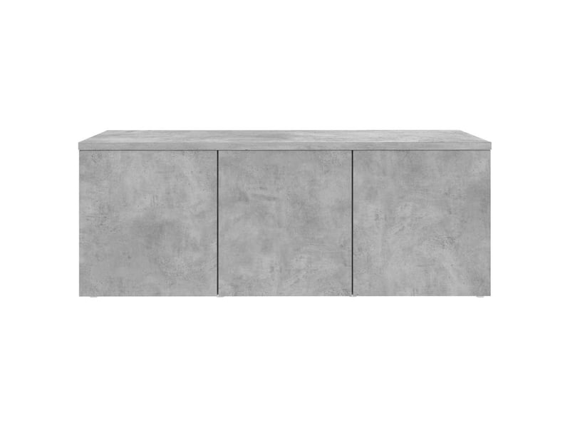  Meuble tv - banc tv - meuble de rangement gris béton 80x34x30 cm bois d'ingénierie  - Conforama D