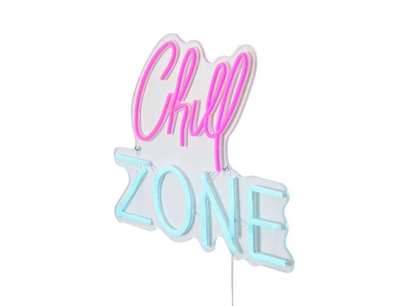  Applique murale néon rose et bleu avec led - chill zone  - Conforama E