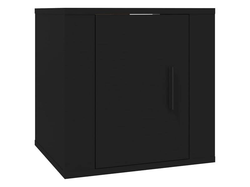  Lot de 2 meuble tv mural, meuble tv suspendu noir 40x34,5x40 cm  - Conforama D