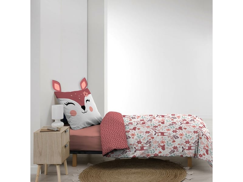  Housse de couette enfant réversible bichette – 140 x 200 cm + drap housse 90 x 190 cm  - Conforama D