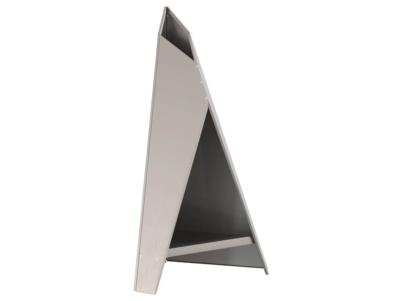  Brasero exterieur, foyer rouillé 58x40x100 cm acier patiné  - Conforama E