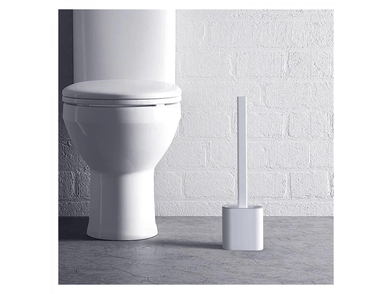  Brosse de toilette anti-fuite avec base en silicone, tête plate, poils souples et flexibles, support à séchage rapide(a-black)  - Conforama C
