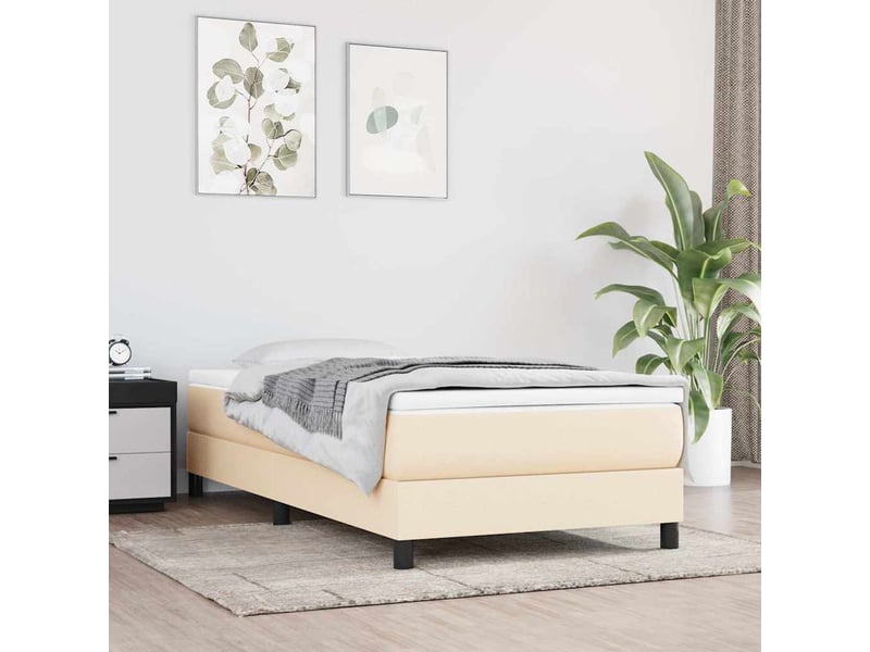  Matelas de lit à ressorts ensachés fermeté moyenne crème 100x200x20 cm tissu  - Conforama B