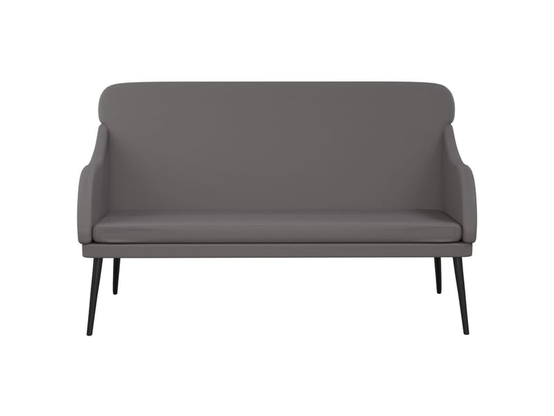  Banc chambre, banc de lit gris 110x76x80 cm similicuir  - Conforama C