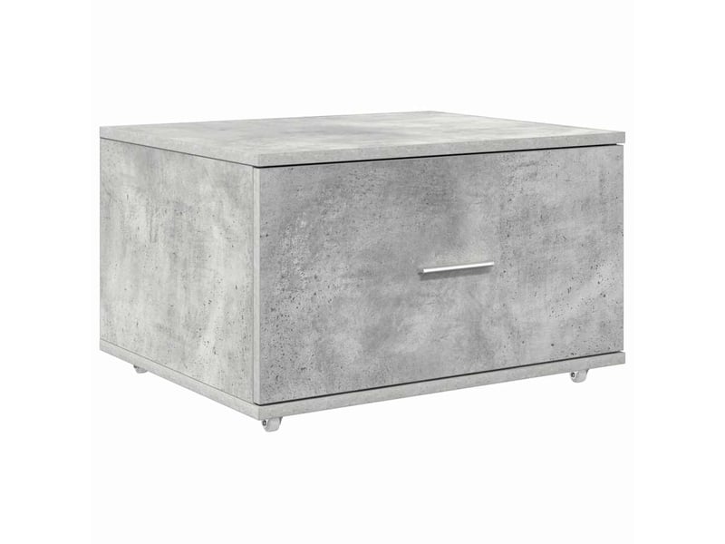  Armoire de rangement bureau, armoire à tiroirs 55 x 45 x 31 cm gris béton  - Conforama A