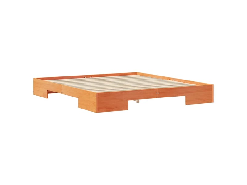 Lit double- lit adulte -  cadre de lit marron 200 x 200 cm  - Conforama C