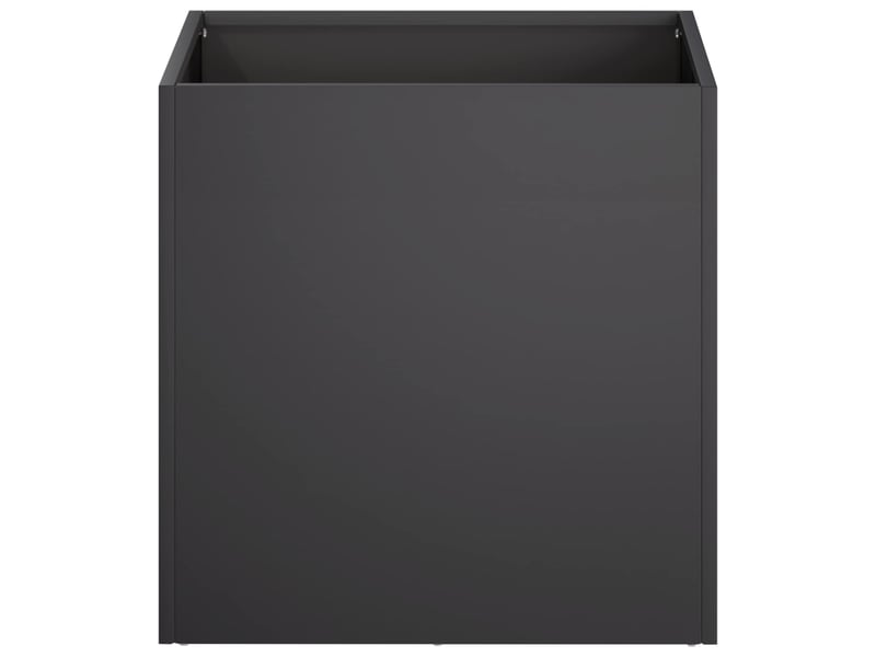  Jardinière - cache-pot de jardin noir 20 x 20 x 20 cm acier laminé à froid  - Conforama C