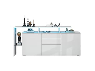 Meuble tv coloris blanc 35 cm <strong>ULEVR</strong> <strong></strong>