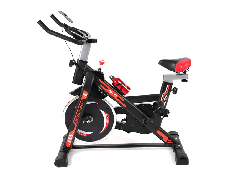  Vélo de Spinning Indoor – Volant d’Inertie 13 kg, Écran LCD, Capteur Cardiaque, Selle Réglable et Support Smartphone  - Conforama A