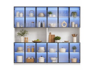 Meuble tv coloris blanc 240 cm OKWISH