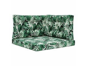Coussin de canapé d'extérieur, coussin de chaise polyester motif feuilles cf54121