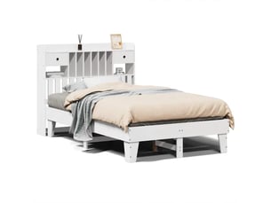 Lit 2 places 135x190 cm coloris blanc