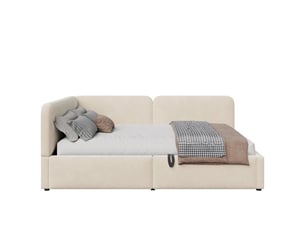 Lit banquette 140x200 cm <strong></strong>  <strong>Beige</strong> coloris beige