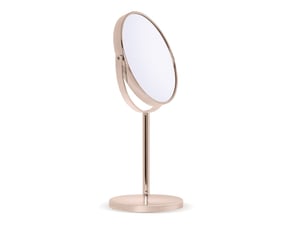 Miroir grossissant sur pied rose gold x10 d-17.5 cm