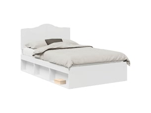 Lit 2 places 120x190cm coloris blanc