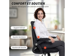 Fauteuil de bureau <strong></strong> <strong></strong> avec assise réglable en hauteur