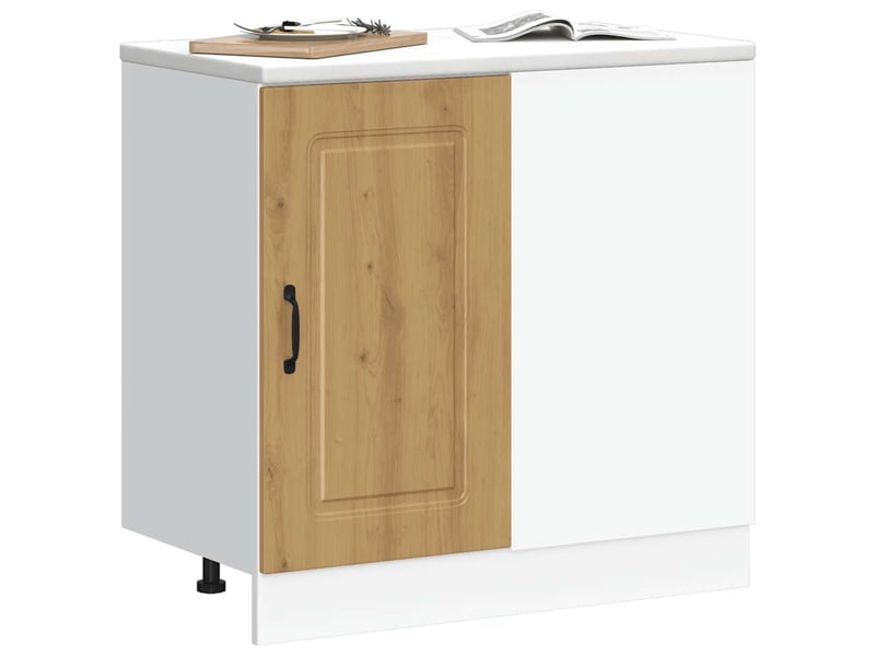  Meuble de rangement, armoire de cuisine kalmar chêne artisanal bois d'ingénierie shl5637  - Conforama C