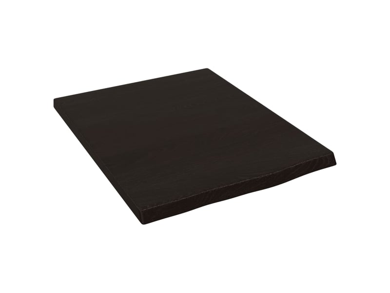  Comptoir de salle de bain, plan de travail marron foncé 40x50x2 cm bois traité cf65844  - Conforama A
