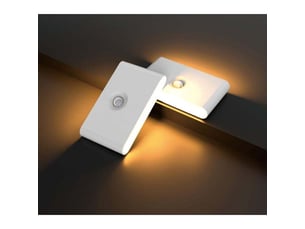 2 veilleuses led avec détecteur de mouvement, usb rechargeables, magnétiques, pour chambre, salle de bain, cuisine, couloir, escaliers.