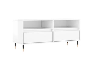 Meuble tv coloris blanc 100 cm <strong></strong>  <strong></strong>