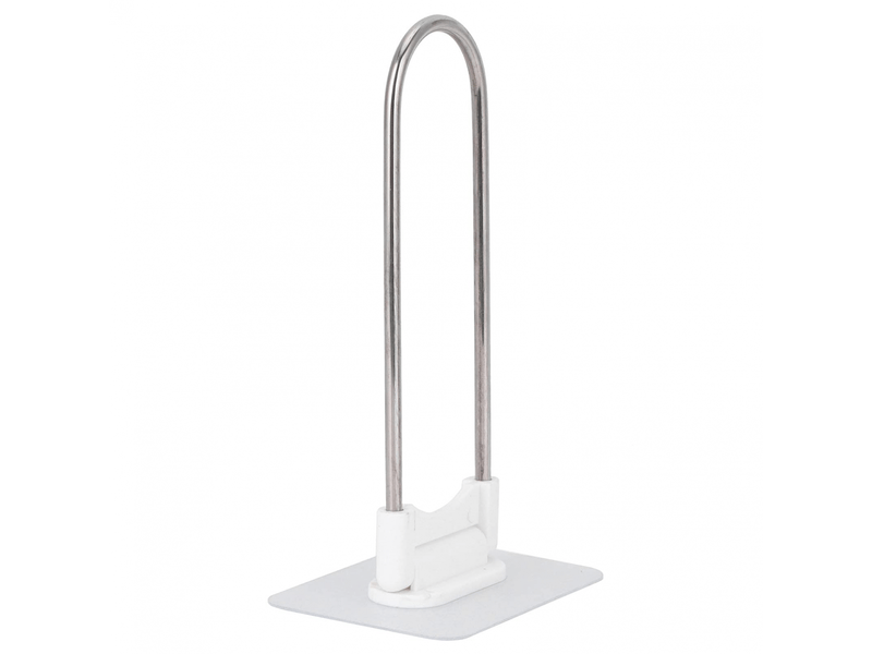  Organisateur de cintres en acier inoxydable en forme de u pour salle de bain, balcon, blanc  - Conforama A