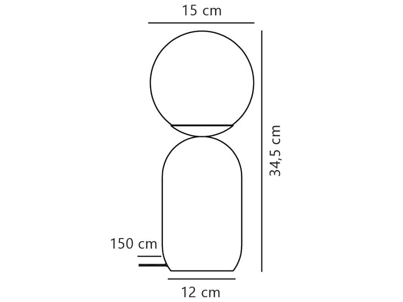  Lampe à poser notti métal rose poudré , h. 34,5 - ip20 - e14 nordlux intérieur 2011035057 - Conforama E