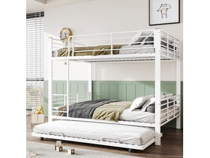 Lit superposé 140x200 cm <strong>HAUSS SPOLE</strong>  <strong></strong> coloris blanc