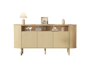 Buffet 3 porte(s) 0 tiroir(s) DESMIU - 160 cm coloris naturel