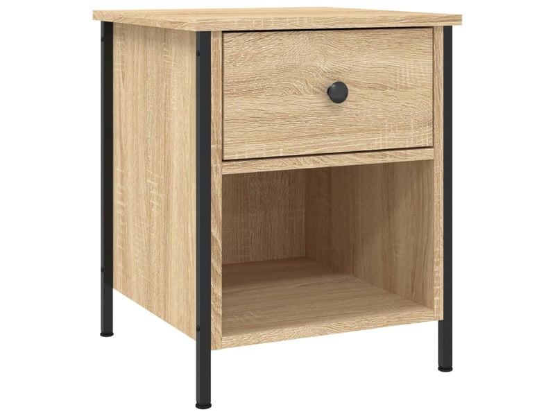  Table de chevet - cabinet de chevet - table de nuit chêne sonoma 40x42x50 cm bois d'ingénierie  - Conforama A