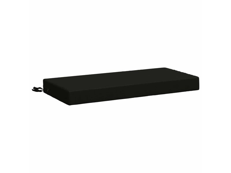  Lot de 2 coussins de banc, coussins d'assise soest 100 % polyester noir cf57290  - Conforama C