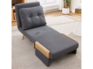 Fauteuil relax manuel  <strong></strong> Velours gris