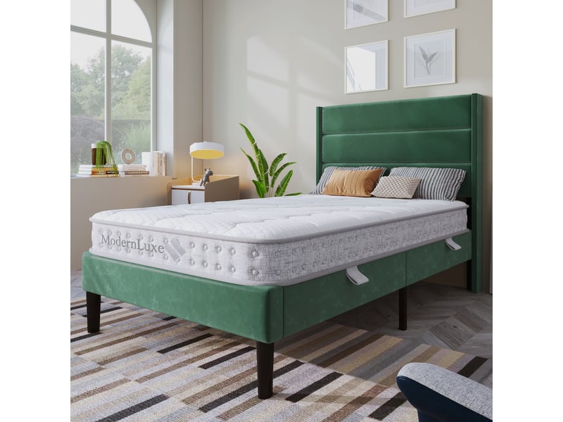  Matelas 7 zones taschenfederkern blanc polyester 90 x 190 cm  - Conforama E