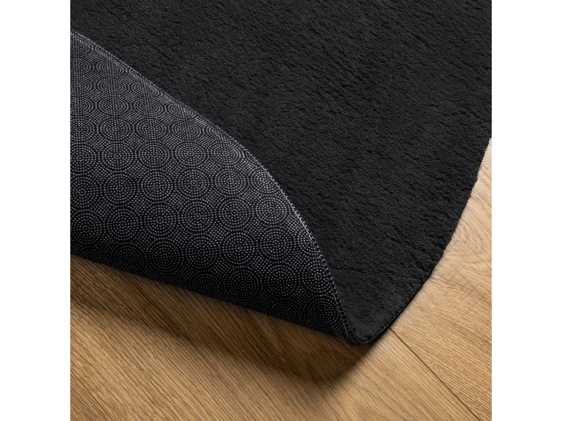  Tapis à poils courts doux lavable noir? 80 cm - comfortxl 375122 - Conforama E