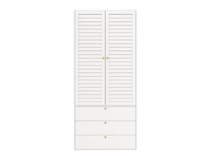 Armoire 2 porte(s) 3 tiroir(s) <strong>LEYTN</strong> <strong></strong> coloris naturel largeur 90 cm