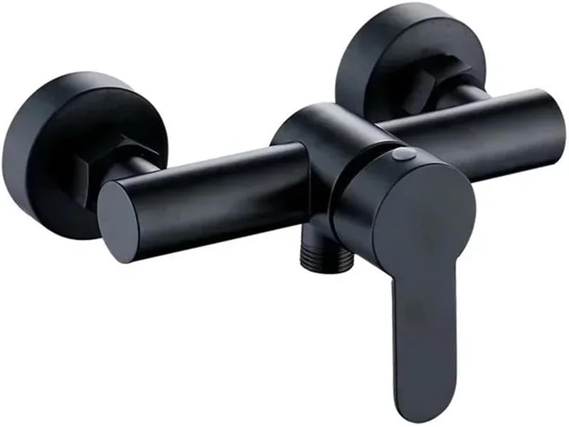  Robinets de douche de salle de bain en acier inoxydable robinet de baignoire triple mural  - Conforama A