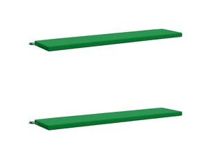 Lot de 2 coussins de banc, coussins d'assise soest 100 % polyester vert cf57546