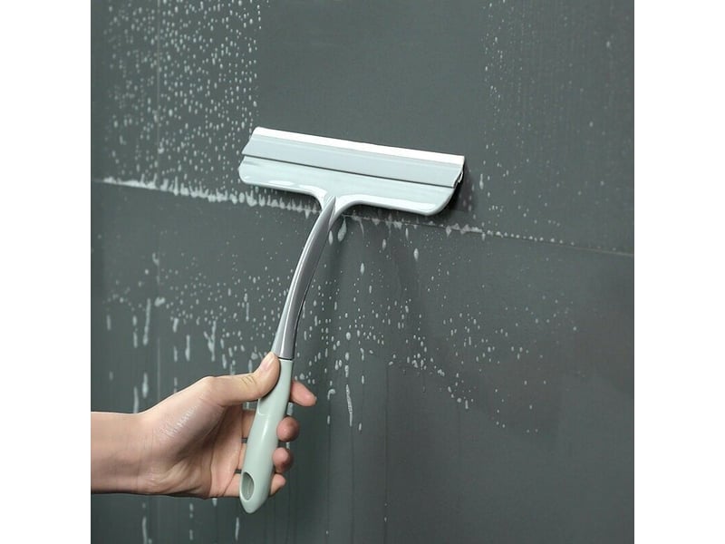  Raclette douche silicone pour vitres, avec crochet suspension. Pour salle de bain, nettoie sans traces. Pratique, durable et facile à ranger.  - Conforama B