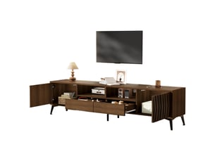 Meuble tv coloris marron 180 cm KORFEE  