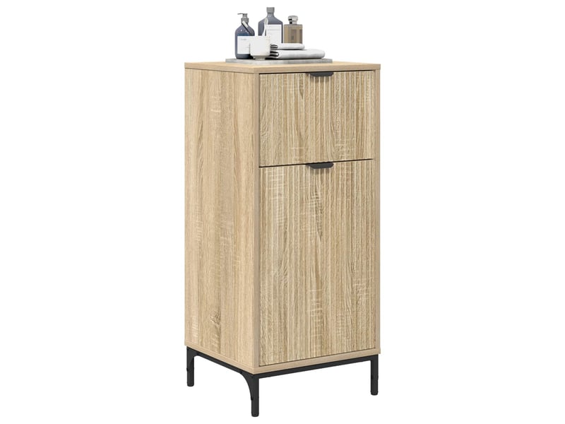  Cabinet de salle de bain, armoire salle de bain chêne sonoma 39,5 x 36 x 88 cm cf65355  - Conforama C