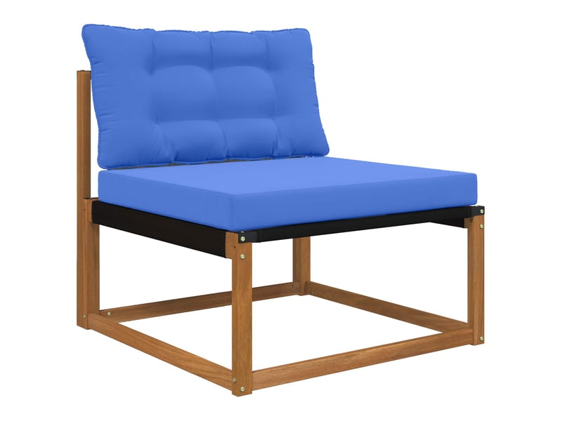 Coussin de canapé d'extérieur, coussin de chaise polyester bleu royal 80 x 68,5 cm cf54038 - Conforama C