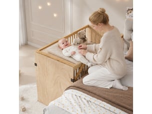 Lit bébé 70x140 cm <strong>PEXCHO</strong> <strong></strong> coloris naturel